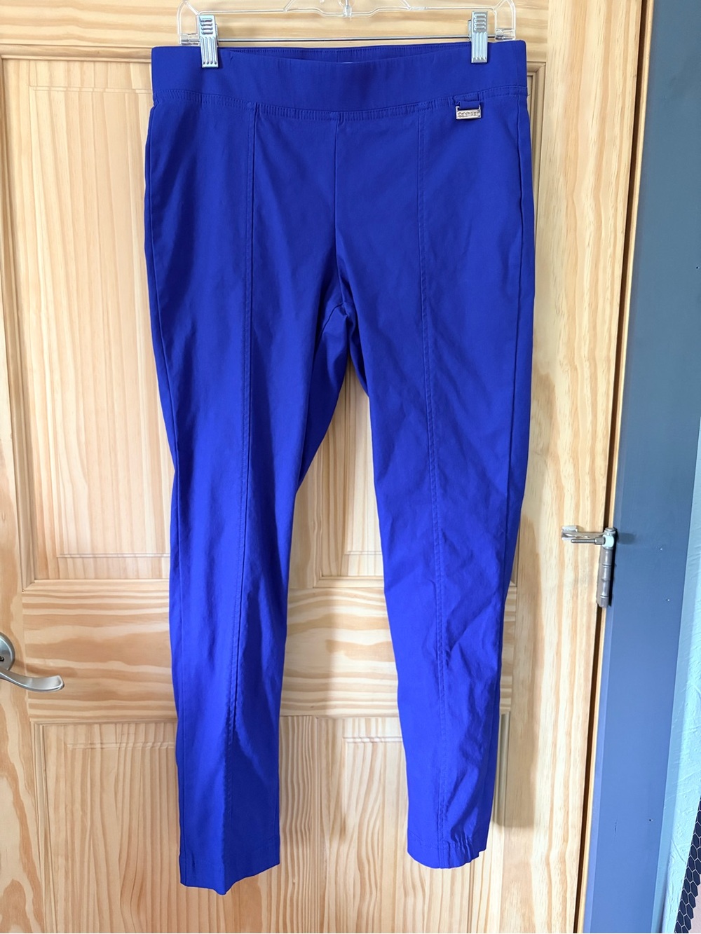Calvin Klein Royal Blue Ponte ankle pants